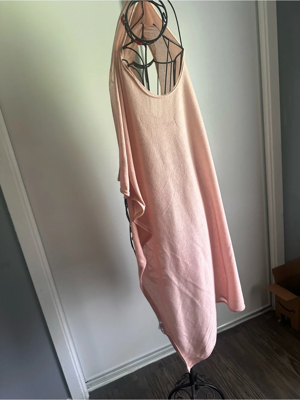 just be Pink Open-Front Draped Vest
